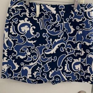 Talbots navy/white skort